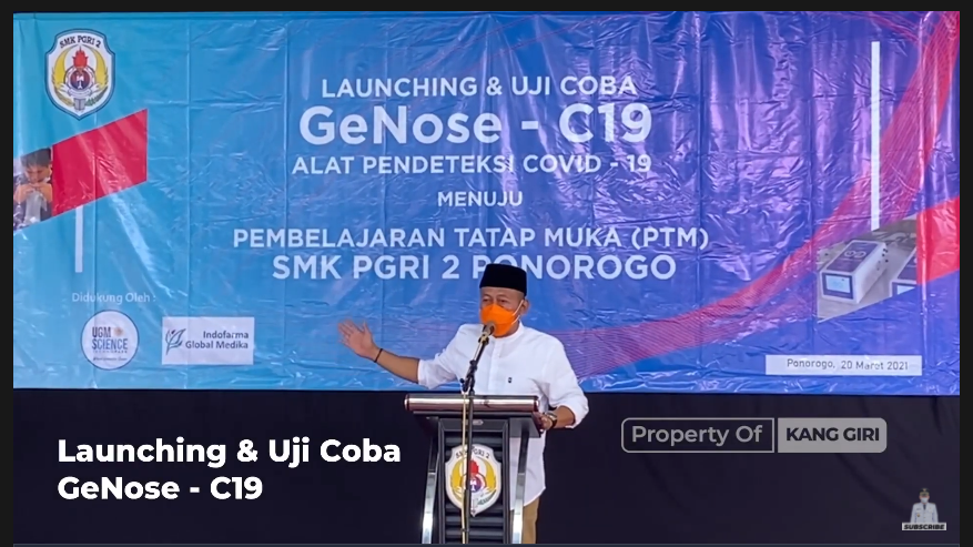 SMK PGRI 2 Ponorogo Undang Bupati Sugiri Launching GeNose-19