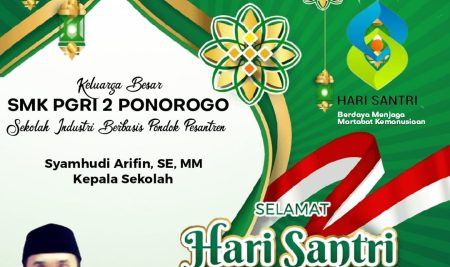 SMK PGRI 2 Ponorogo Mengucapkan Selamat Hari Santri Nasional